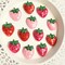 YYCRAFT 60pcs Padded Sequin Strawberry Appliques for DIY Sewing Craft-3 Colors